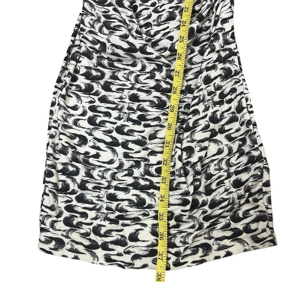 Reiss Rica Print Jersey Ruched Bodycon Dress - Size 8 - Picture 4 of 7